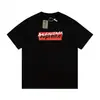 Camiseta de Verano Cruzada Bale25Ss Nuevo Estilo 260g Algodón Peinado Puro Hilo Doble Logo Impreso Lujo Accesible para Hombre y Mujer Manga Corta