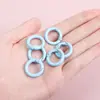 Hebilla de Resorte Pintada de Colores Accesorios para Maletas Anillo de Resorte Llavero Redondo Joyería DIY Eslabón Hecho a Mano Anillo de Aleación