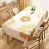 Toalha de Mesa Atmosférica, À Prova de Óleo, Impermeável, Resistente ao Calor, Lavável, Toalha de Mesa Retangular de PVC, Luxo Leve, Sensação de Alta Qualidade, Capa para Mesa de Centro