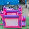 Modelo de comércio exterior, castelo inflável temático de princesa rosa e roxo com escorrega, castelo inflável pula-pula de tamanho grande para crianças, castelo inflável pula-pula para aluguel comercial