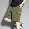 Shorts masculinos de verão tamanho europeu transfronteiriço, calças cargo multi-bolsos da moda, shorts de praia da moda estilo coreano