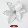 Flores de Pascua Polvo Dorado Navideño Decoraciones para Árbol de Navidad Flores Artificiales Accesorios para Corona de Navidad Decoraciones Navideñas