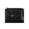 Nueva Cartera Corta de Color Puro Estilo Coreano para Mujer Simple de Cuero PU con Múltiples Ranuras para Tarjetas Portatarjetas Mini Cartera con Cremallera para Monedas