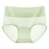 Calcinhas Femininas de Seda Gelada de Cintura Alta para o Verão, 10A Antibacterianas, Gancho Estendido, Sem Costura, Frescas, Respiráveis, Controle de Barriga, Tanga para Mulheres