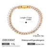 Pulsera Jieding de acero de titanio y circón de color europeo y americano, joyería de nicho de lujo ligero, accesorios transfronterizos de acero inoxidable estilo coreano para mujer