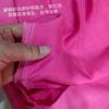 Tecido de seda de cobre e amônia com lavagem pesada de areia textura fria vestido de verão cor sólida tecido de roupa retrô
