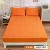 Conjunto moderno minimalista de lençol de cor sólida para cama de solteiro, três peças para comércio exterior, inclui um lençol de solteiro, uma fronha de solteiro e um protetor de colcha