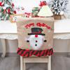 Mingguan Cross-border Novas decorações de Natal Capa de cadeira de Papai Noel Boneca Mesa Capa de cadeira Cozinha Vestido Adereços