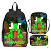 Nova mochila escolar estampada UNSPEAKABLE de três peças, desenho animado, periférico de jogo, mochila estudantil, Bolsa de Ombro Estojo