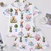 Comercio Exterior Transfronterizo Nuevo Estilo Pijama para Mujer Estampado Solapa Manga Corta Shorts Ropa de Casa Europea y Americana Pijama para Mujer