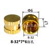 Tuerca de cobre 8-32 Inserto de cobre estándar americano Inserto de cobre americano Tuerca de cobre británica