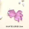 Llavero luminoso de resina con forma de pez dorado para manualidades, accesorios decorativos, bonitos adornos tridimensionales de dibujos animados para escritorio, venta al por mayor