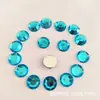Rhinestones Redondos Planos Austriacos 8 mm Azul Lago Venta al por Mayor Accesorios DIY para Fundas de Teléfono, Auriculares, Manualidades y Decoraciones