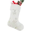 Calcetines de Navidad Calcetines Rellenos Copo de Nieve Plata Oro Calcetines de Regalo Bolsas de Regalo para Niños Decoraciones Navideñas para Fiesta