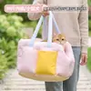 Bolsa de Transporte e Cama para Gato Integradas Aquecimento de Inverno Bolsa de Transporte para Gato ao Ar Livre Grande Capacidade Transversal para Carro Bolsa de Suprimentos para Pet
