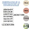 12 Plantillas Creativas de Arte con Números y Letras, Plantillas para Pintar con Spray, Plantillas de Spray para Calcar DIY, Molde para Estarcido en Spray