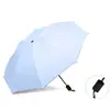 Guarda-chuva dobrável automático para homens e mulheres, grande e reforçado, de uso duplo para sol e chuva, proteção solar, proteção UV, guarda-chuva de sombra espessado