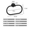 Anillo Redondo para Toalla de Acero Inoxidable Transfronterizo Baño Baño Anillo Redondo Ovalado Negro para Toalla Colgante