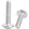Tornillos de acero al carbono galvanizado de cabeza plana grande con hexágono interior, tornillos de hexágono interior de cabeza de paraguas, pernos de cabeza de hongo M3/M4/M5/M6