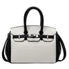 Bolso de Mano Platino de Gran Capacidad, Elegante y a la Moda para Mujer, Nuevo Estilo Verano 2025, Bolso Cruzado Elegante con Textura de Grano