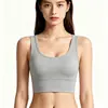 Conjunto de yoga con sujetador deportivo de copa integrada, sujetador deportivo para correr a prueba de impactos, top de tirantes de yoga con escote en V y espalda bonita con almohadillas en el pecho