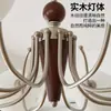 Lámpara de araña principal para sala de estar retro americana modelo nuevo 2026, estilo wabi-sabi del sur de Asia, lámparas de iluminación Zhongshan vintage para dormitorio y comedor