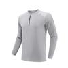 Camisa Masculina Lulu com Meio Zíper Manga Longa Esportiva Outdoor Secagem Rápida Roupas de Corrida Fitness Roupa de Treino Roupa de Equitação Suéter Casual