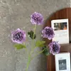 Flores Artificiales Peonía de Granada de 4 Cabezas Decoración del Hogar Salón de Bodas Atrezzo Decorativo de Gama Alta Fotografía Exterior Ramo Falso