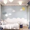 Céu Azul Nuvens Papel de Parede de Fundo para Quarto Infantil Meninas Meninos Papel de Parede de Quarto Infantil Revestimento de Parede Cartoon Decoração de Jardim de Infância