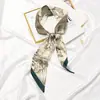 Lenço Longo Fino Estreito Estilo Coreano para Primavera e Outono Feminino Versátil Lenço Fino de Verão Faixa Lenço Pequeno Faixa de Cabelo