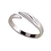 Anillo de Dedo con Alas de Ángel Creativas Personalizado Moderno Abierto Ajustable Anillo de Viento Neutro Anillo de Ala