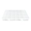 Caja de almacenamiento grande fija de calibre 24, multicalibre, caja divisoria para piezas de hardware con tapa, caja de almacenamiento de plástico, caja divisoria para joyas
