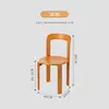 Silla de Comedor Nórdica de Madera Maciza Diseñador Pequeño Apartamento Uso Doméstico Silla Rey Celebridad de Internet Vintage Respaldo Simple Silla de Escritorio