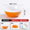 Bol para Fideos Imitación Porcelana Melamina A5, Bol Engrosado Forma de Caracol, Bol para Fideos con Sopa de Res, Bol para Ramen de Tienda de Fideos Bicolor de Pie Alto, Logo Personalizado