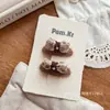 Nuevo Clip para el Cabello con Lazo de Tres Dimensiones Estilo Coreano Perla Clip Floral Infantil Clip Versátil para Flequillo