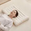 2026 Nuevo Modelo Grado A Algodón Crudo Núcleo de Almohada Plano Bajo para Mejorar el Sueño