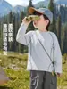 Camiseta de Manga Larga de Algodón Puro para Niños Estilo Europeo Otoño 2026 Nuevo Estilo Ropa para Niños Mediana a Grande Ropa para Bebés Estilo Primavera y Otoño Top