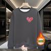 Sudadera de cuello redondo para hombre Primavera y Otoño oversize Suelta Manga larga Marca de moda Deportes Notas de amor Top de manga larga