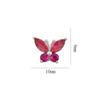 Accesorios para Uñas con Diseño de Mariposa Metal Súper Brillante Circonia Mariposa Pequeña 3D Versátil Usable Decoraciones para Uñas Rhinestones para Uñas DIY