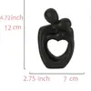 Escultura Abstracta Artística de Mismo Estilo Transfronteriza de Amazon, Adornos para Decoración de Dormitorio, Escultura de Pareja Abrazándose, Productos de Resina para Escritorio