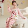 Pijama para Niñas Primavera y Otoño Algodón Puro Traje de Manga Larga Princesa Merleti Bebé Niña Pequeña Ropa Delgada para Casa