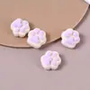 Peluche Flocado Lindo Dibujo Animado Simple Versátil Garra de Gatito Parche de Resina Accesorios Joyería DIY Accesorios para Mujer Venta al por Mayor