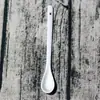 Cuchara Pequeña Creativa con Mango Largo, Cuchara de Cerámica Blanca Pura, Taza, Taza de Café, Cuchara para Revolver, Cuchara de Cerámica 15cm