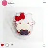 Família Sanrio Kuromi Acrílico Desenho Animado Clipe PP Estudante Multifuncional Vertical Papel de Teste Arquivo Clipe de Anotação