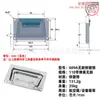 Anwang Acero Inoxidable Caja de Aire Gabinete Accesorios Manija Cubierta de Caja de Escenario Anillo Manija de Resorte Manija para Caja de Madera Manija