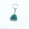 Chaveiro de cristal natural mais vendido internacionalmente, corrente de bolsa com pedra de cristal, fivela de bolsa, pingente, acessórios de joia, atacado