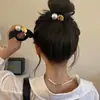 Diadema de lazo de perlas estilo coreano banda elástica alta para atar pelo goma para el pelo para mujer cuerda para el pelo duradera de alta calidad tocado de bola