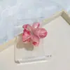 Pinza para el pelo de moda transfronteriza de seda helada con degradado de plumeria, pinza de cocodrilo, textura de mármol, varios estilos de pinzas para el pelo, pinza grande para el pelo