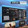 Sala de E-sports painel perfurado prateleira de parede preta mesa de computador painel de parede armazenamento decoração de arte em ferro display Maibao