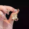 Brincos de Estrela Rosa com Atmosfera de Natal, Laço Nicho e Borla para Mulheres, Agulha de Prata, Moda Elegante, Versátil, Brincos de Feriado